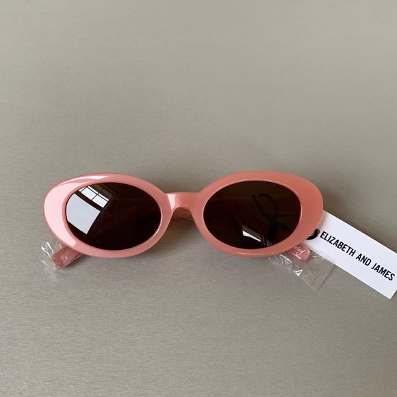 Elizabeth and James McKinley Oval Pink Sunglasses - Picture 2 of 8